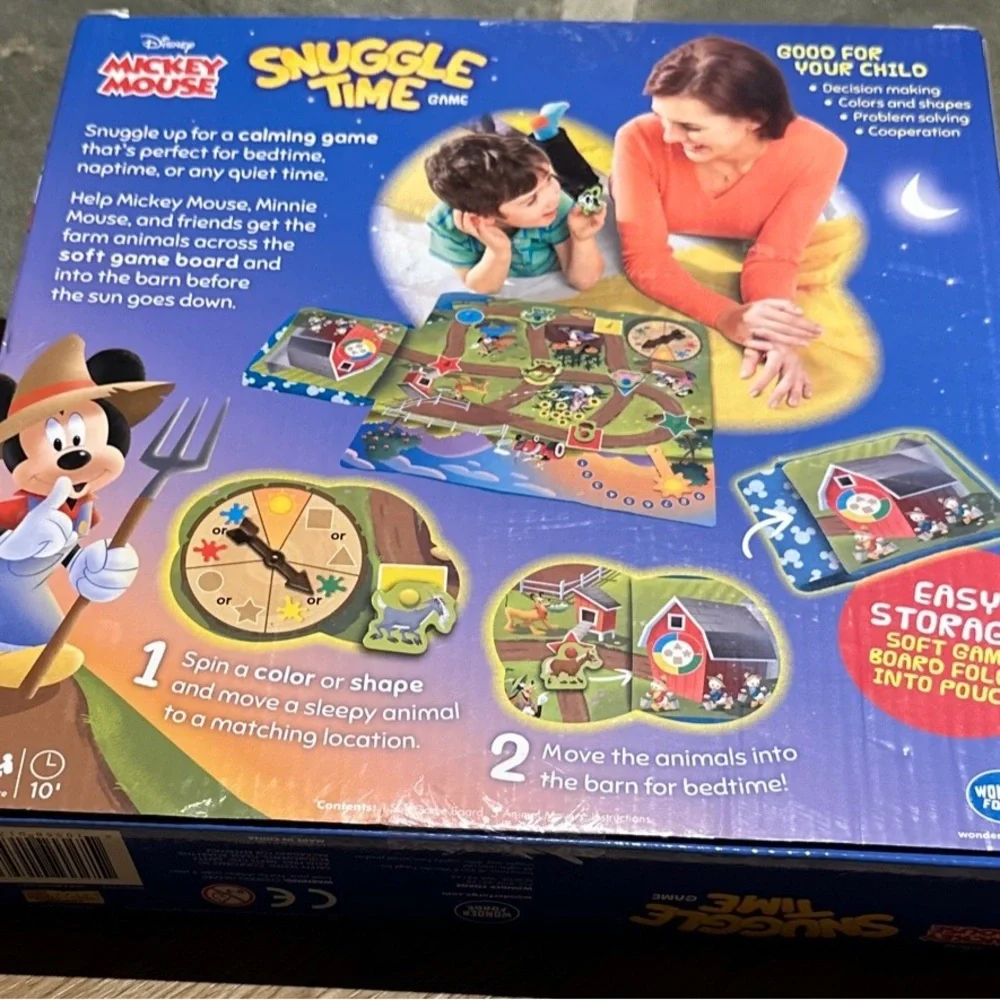 NEW Disney Mickey Mouse Snuggle Time The Cuddly Game of Cooperation Soft Board